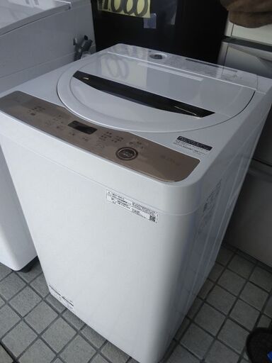 2020年 極上美品 シャープ 穴なしステンレス槽採用 省エネ 洗濯機 6kg