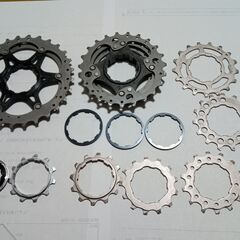 シマノ CS-9000 デュラエース　ロー5枚チタンスプロケット 11-28 