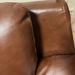 (最終価格)okay家具、定価20万円以上、高級本革ソファー、3人掛け、美品です！