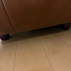 (最終価格)okay家具、定価20万円以上、高級本革ソファー、3人掛け、美品です！