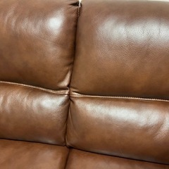 (最終価格)okay家具、定価20万円以上、高級本革ソファー、3人掛け、美品です！