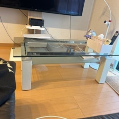 【ネット決済】ニトリ定価2-3万ガラステーブル
