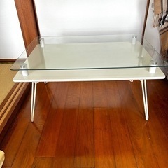 【お取引中】ガラステーブル　ローテーブル