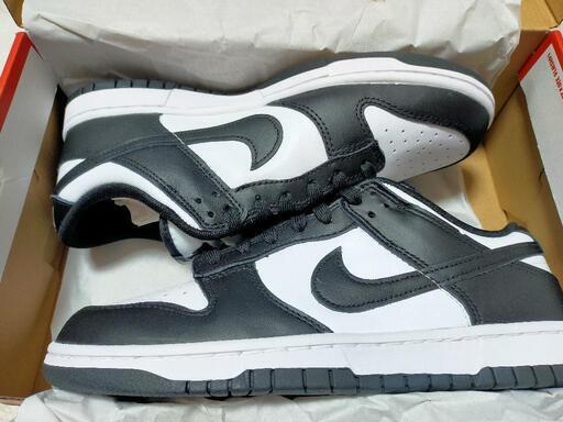 スニーカー NIKE DUNK LOW  BLACK/WHITE  27cm