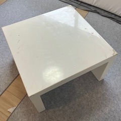 白　木製　ローテーブル