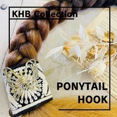 【新品】PH#11 KHB ヘアーカフ　ポニーフック　刺繍リボン...