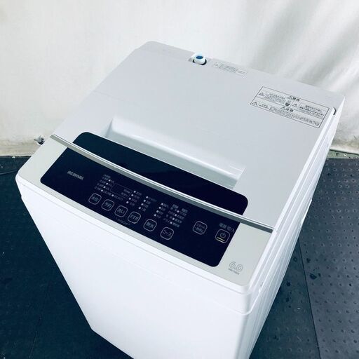 ID:sd25355 アイリスオーヤマ IRISOHYAMA 洗濯機 一人暮らし 中古 2020年製 全自動洗濯機 6.0kg ホワイト 送風 乾燥機能付き IAW-T602E  【リユース品：状態A】【送料無料】【設置費用無料】