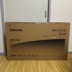 未使用TOSHIBA 40V 34  REGZA