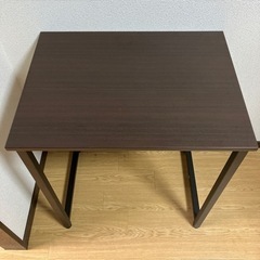 【受付終了】【ほとんど未使用】木目調パソコンデスク　テーブル