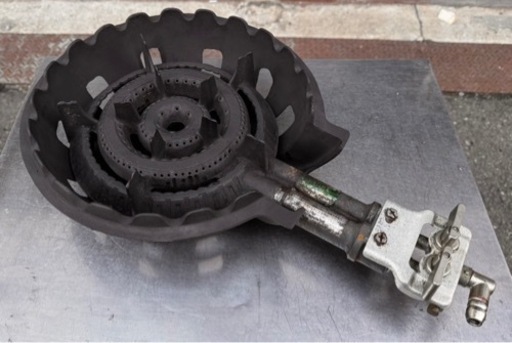 業務用 鋳物コンロ SHOEI SB202 都市ガス 幅330×奥行530×高110(mm) 13mmゴム管 ガスコンロ 五徳コンロ ガス台 厨房機器 店舗用品 大阪 ④
