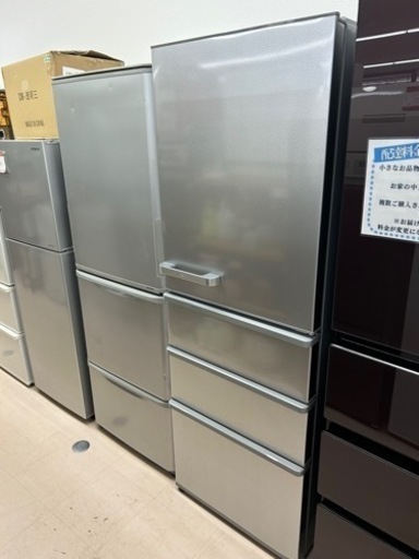 美原店　極美品　AQUA 4ドア冷蔵庫 355L 2022年製 右開き AQR-36M 幅60cm 300Lクラス 大型 アクア