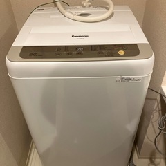 譲ります。Panasonic 洗濯機　2017年製