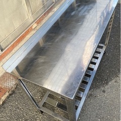 業務用 コンロ台 作業台 調理台 1200×450×800+40 キッチン 用品 店舗 居酒屋 焼き台 厨房 飲食店 ガス台 厨房機器 バックガード付き 大阪