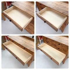 【超美品‼️】定価156,200円♪ サンコー 123cm幅4段ローチェスト タンス 衣類収納家具 アルダー材ダークブラウン♪