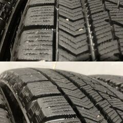 【BS BLIZZAK VRX 155/65R14】スタッドレス【ダイハツ 純正ホイール 14インチ 4.5J4HPCD100+45】19年製 バリ溝 タント ムーヴ等　(MTD521)クレジットカード QRコード決済可能