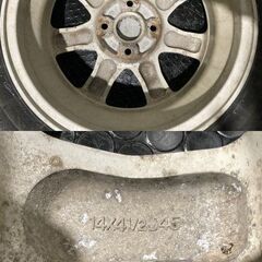 【BS BLIZZAK VRX 155/65R14】スタッドレス【ダイハツ 純正ホイール 14インチ 4.5J4HPCD100+45】19年製 バリ溝 タント ムーヴ等　(MTD521)クレジットカード QRコード決済可能