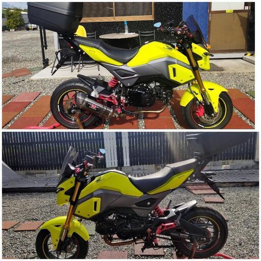 【ご成約】自賠責保険2年付 ホンダ グロム JC61後期 イエロー ★低走行美車★  始動動画あり
