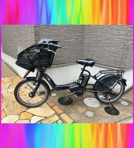 現行バッテリー！8.7Ah★ヤマハ　キスミニ　20インチ　電動自転車　子供乗せ　3人乗り　02237