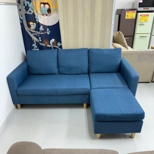 超美品‼️】定価59,999円♪ WOCAOFAL 182cm幅2人掛けカウチソファ  