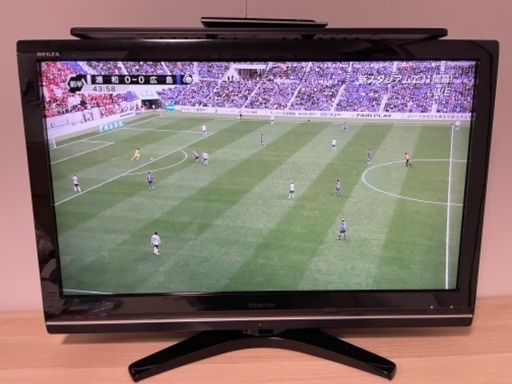 値下げ【掲載3/8まで】東芝REGZA 37型フルハイビジョン液晶テレビ(37Z9000)2009年製+山崎実業のテレビ上\u0026裏ラック