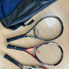 テニスラケット３本　バッグ付き