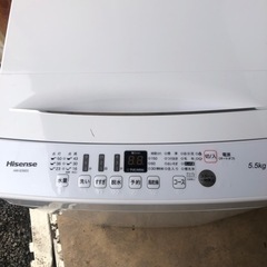 ハイセンス 洗濯機 5.5キロ 2021年式