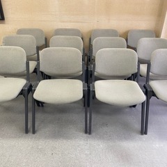 全8脚　グレー　事務椅子　会議椅子