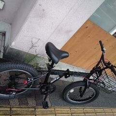 CAPTAINSTAG[キャプテンスタッグ]WILDER(ワイルダー)20吋 折り畳み自転車 外装6段/マットブラック