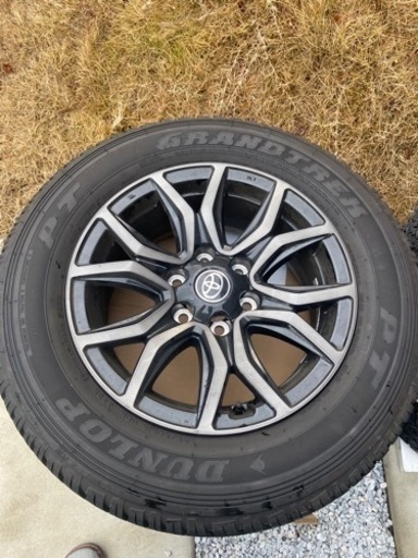 4本DUNLOP GRANDTREK ハイラックス純正タイヤ265/60R18 断り