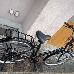 美品☆[maruishi]Legere(レジェール)26吋 ファミリーサイクル 外装6段/LEDオート/ブラック