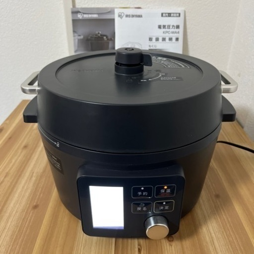 【2回しか使っておりません】アイリスオーヤマ　電気圧力鍋KPC-MA4　3〜4人用 4ﾘｯﾄﾙ