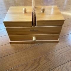 コンパクト　アクセサリーケース　ボックス　木製