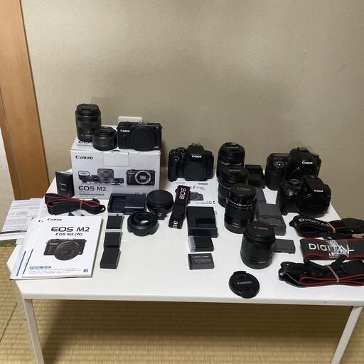 Canon EOS KissX９i ＋EOS M2 ダブルレンズキット他レンズなど諸々