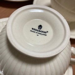 3/16更新　ウェッジウッド　カップ＆ソーサー　黒壺バックスタンプ　6客セット