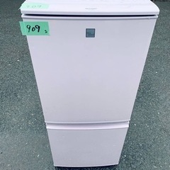 ER 909番　シャープ ノンフロン冷凍冷蔵庫　SJ-14E4-KP