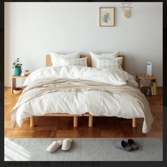 無印良品　【1台でも可能】木製ベッドと他セット（2台分）