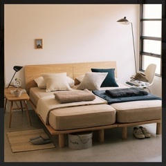 無印良品　【1台でも可能】木製ベッドと他セット（2台分）