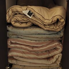 敷布団　綿入り2枚セット　ｘ　２　と　もう一枚 羊毛