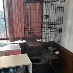 猫ケージ　三段　猫タワー　トイレ付き　定価16000