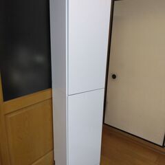 世田谷区近辺配送可能　木製家具　棚が全段動く　扉付き本棚　9段　...