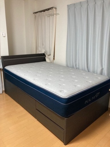 ◇一人暮らし◇ニトリ 収納付きセミダブルベッドフレーム 収納付き