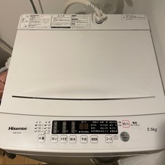 HISENSE 洗濯機　5.5Kg 取引中