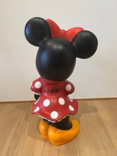 三菱銀行 カウンター用 大型 ミニーマウス 貯金箱