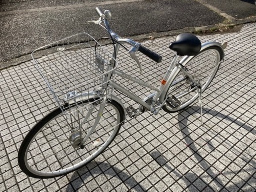 27インチ自転車】変速なし 前タイヤ、チューブ、チェーン、サドル、鍵