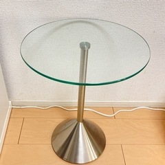 サイドテーブル　ガラステーブル