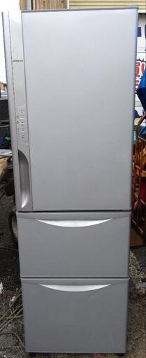 日立　3ドア　冷蔵庫　R-K320FV　315L　真空チルド　まんなか野菜室 動作良好　HITACHI