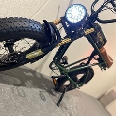 【ネット決済】super73系　フル電動アシスト自転車　緑　e-...