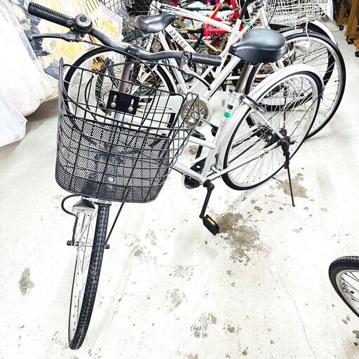 4/13Escort City 自転車 CHR-B27EW 27インチ 切替なし シティサイクル
