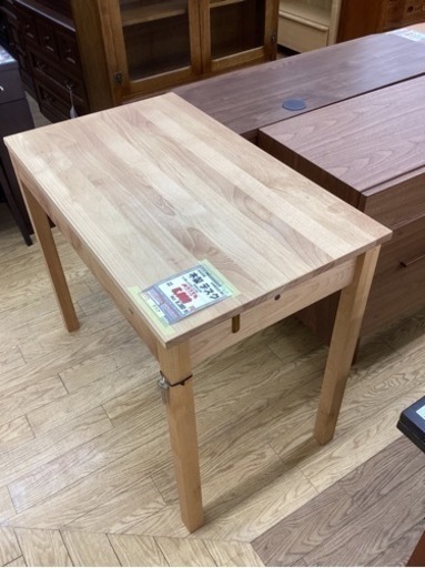 KB-80【新入荷　リサイクル品】木製デスク　ナチュラル