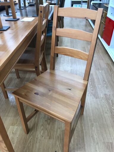 ☆ジモティ割あり☆ IKEA 4人用ダイニングセット ブラウン H74×W118 